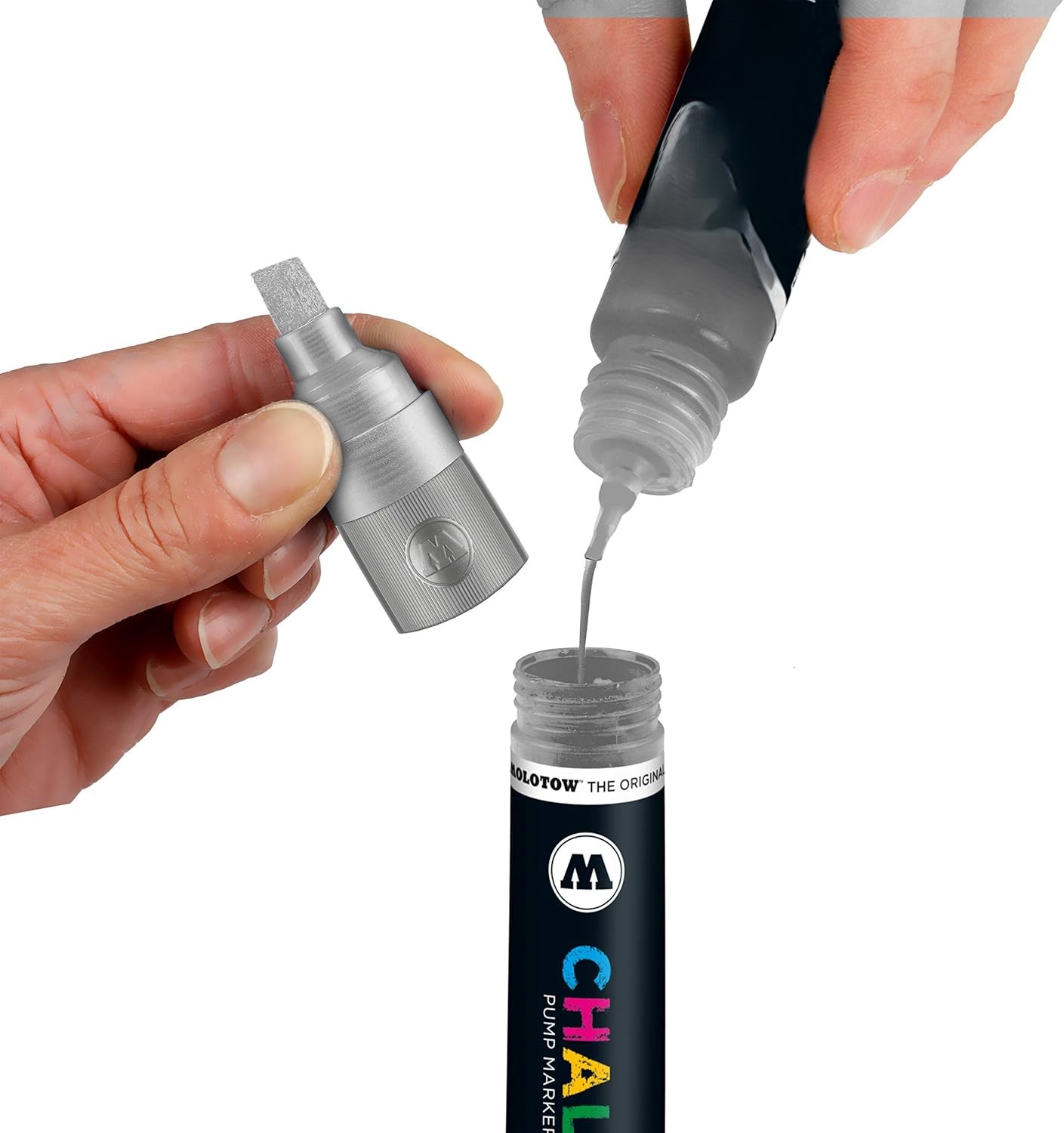 Molotow Lot de 6 marqueurs à craie Chalk Basic 15 mm Couleurs assorties – Image 4