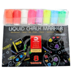 Lot de 8 marqueurs à craie liquide